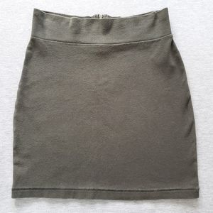 Forever 21 Olive Green Bodycon Mini Skirt (S)
